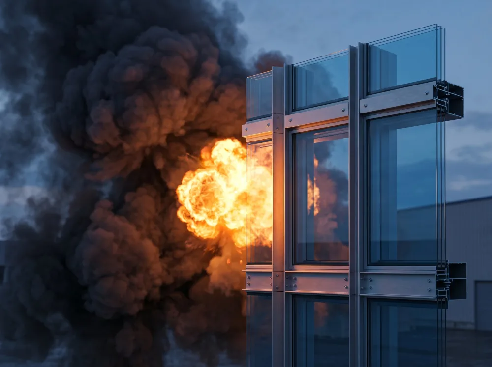 Blast-resistant facade engineering